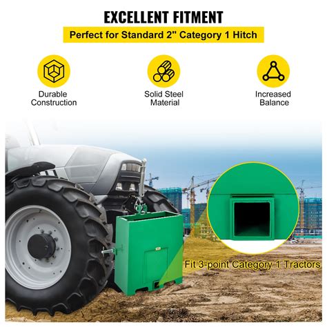 steel ballast box|ballast box for compact tractors.